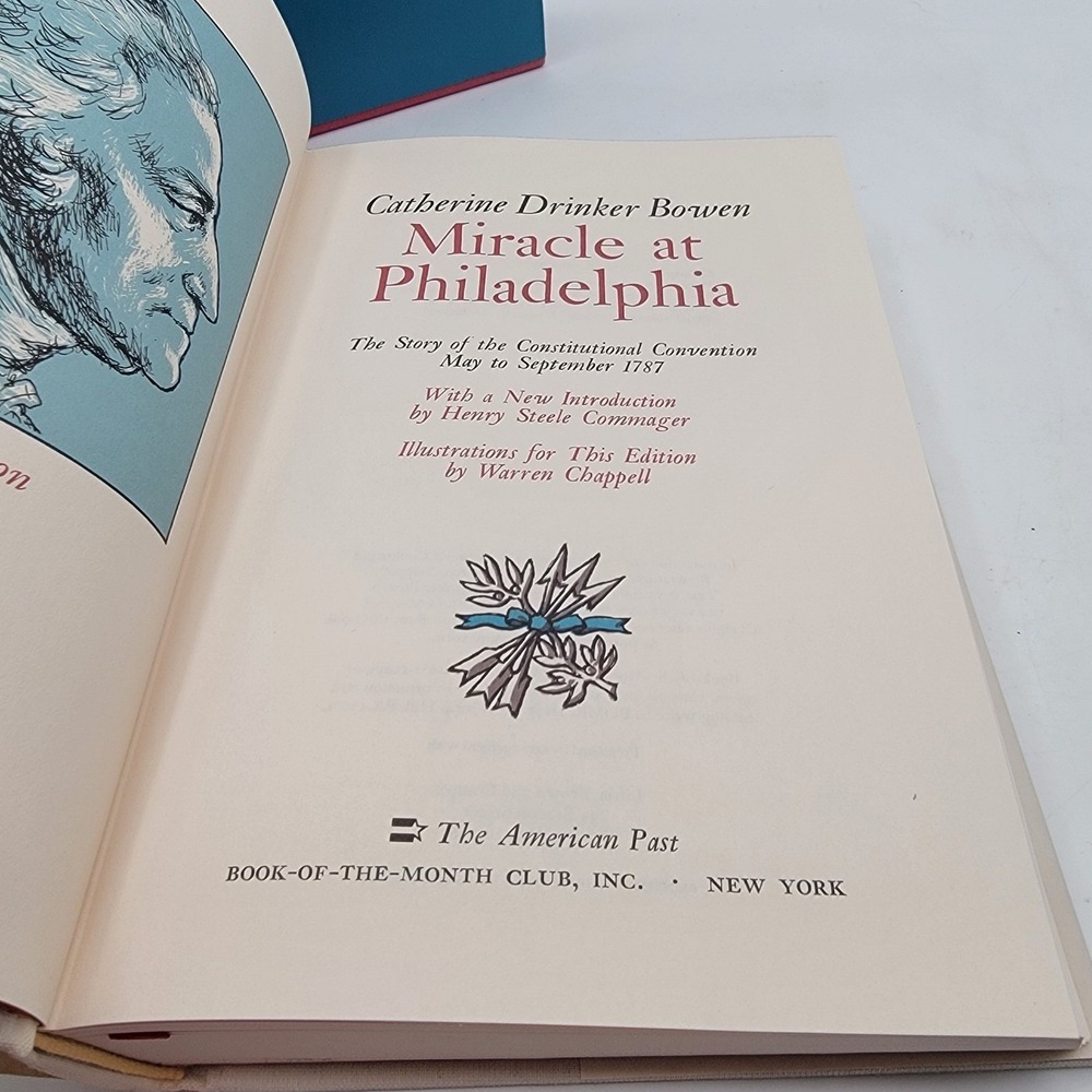 Catherine Drinker Bowen Miracle at Philadelphia Hardcover Slipcase 1986  Good - Picture 3 of 9